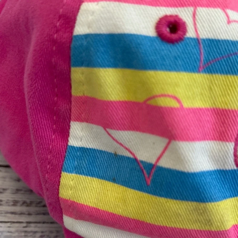 Fan Favorite Milwaukee Brewers Baseball Cap Toddler Pink Striped Heart Logo